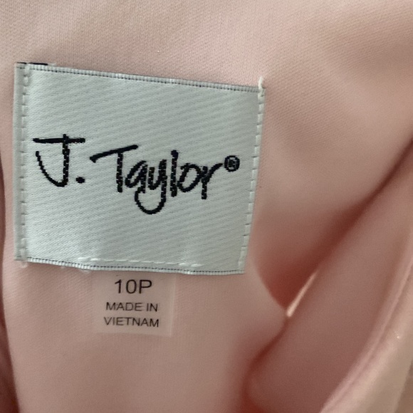 J Taylor rose gold dress with sparkles - Picture 3 of 3